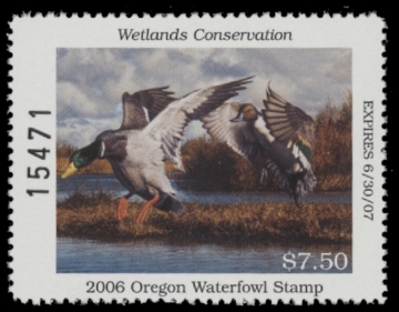 Picture of 2006 Oregon Duck Stamp