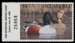 Picture of 1998 Oklahoma Duck Stamp