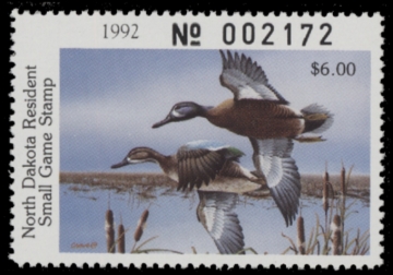 Picture of 1992 North Dakota Duck Stamp