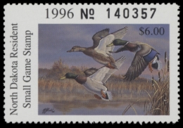 Picture of 1996 North Dakota Duck Stamp
