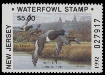 Picture of 1992 New Jersey Non-Resident Duck Stamp