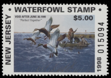 Picture of 1997 New Jersey Non-Resident Duck Stamp