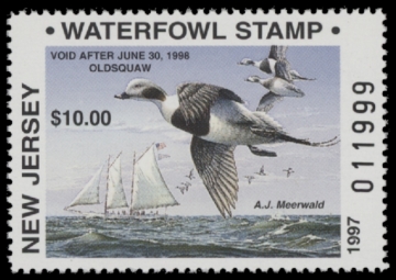 Picture of 1997 New Jersey Non-Resident Duck Stamp