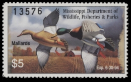 Picture of 1993 Mississippi Duck Stamp