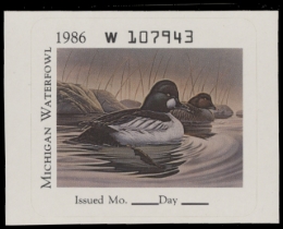 Picture of 1986 Michigan Duck Stamp