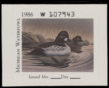 Picture of 1986 Michigan Duck Stamp
