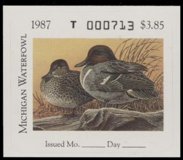 Picture of 1987 Michigan Duck Stamp