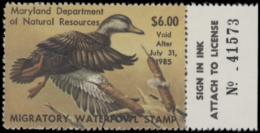 Picture of 1984 Maryland Duck Stamp