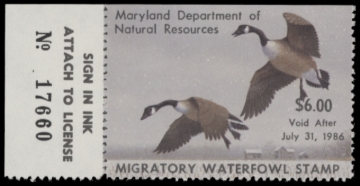 Picture of 1985 Maryland Duck Stamp