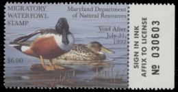 Picture of 1991 Maryland Duck Stamp