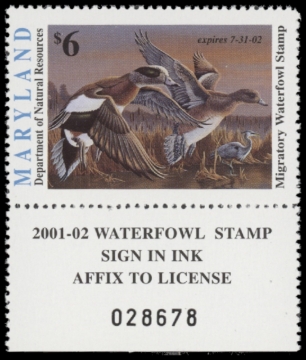 Picture of 2001 Maryland Duck Stamp