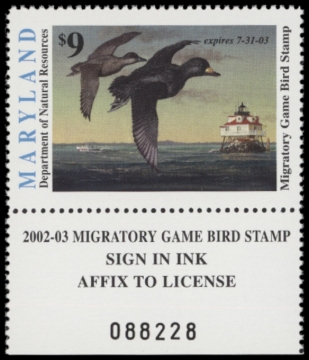 Picture of 2002 Maryland Duck Stamp