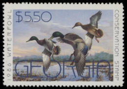 Picture of 1986 Georgia Duck Stamp