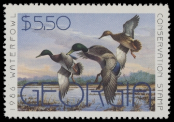 Picture of 1986 Georgia Duck Stamp
