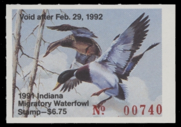 Picture of 1991 Indiana Duck Stamp