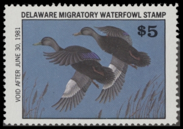 Picture of 1980 Delaware Duck Stamp - First of State