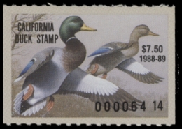 Picture of 1988 California Duck Stamp