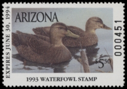 Picture of 1993 Arizona Duck Stamp