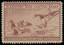 Picture of RW13 1946 Duck Stamp. Unsigned