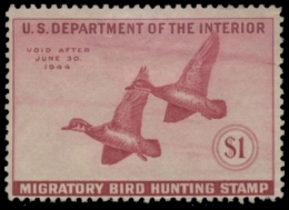 Picture of RW10 1943 Duck Stamp. MLH