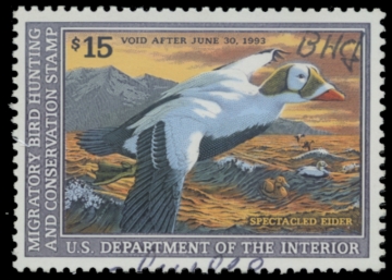 Picture of RW59 1992 Duck Stamp. Used. VF 