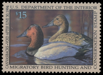 Picture of RW60 1993 Duck Stamp. MLH. VF 