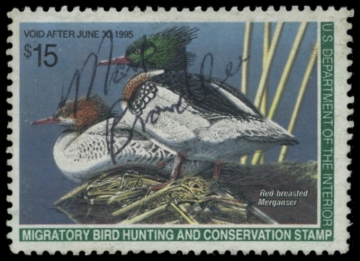 Picture of RW61 1994 Duck Stamp. Used. VF 