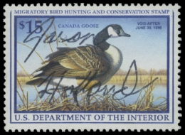 Picture of RW64 1997 Duck Stamp. Used. VF 