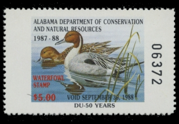 Picture of 1987 Alabama Duck Stamp