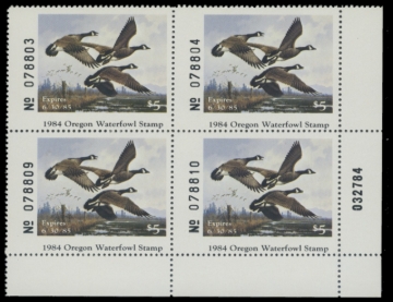 Picture of 1984 Oregon Duck Stamp - First of State