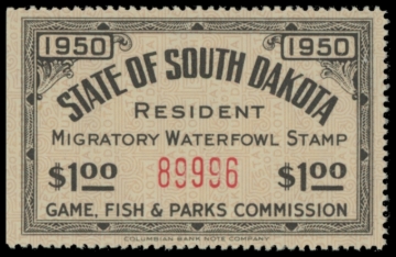 Picture of 1950 South Dakota Duck Stamp