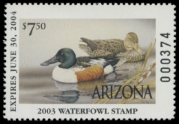 Picture of 2003 Arizona Duck Stamp