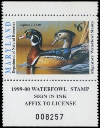Picture of 1999 Maryland Duck Stamp