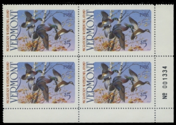 Picture of 1986 Vermont Duck Stamp - First of State