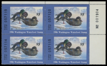 Picture of 1986 Washington Duck Stamp - First of State