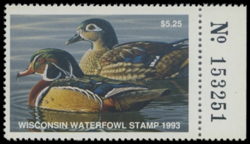 Picture of 1993 Wisconsin Duck Stamp