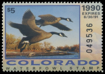 Picture of 1990 Colorado Duck Stamp - First of State
