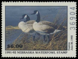 Picture of 1991 Nebraska Duck Stamp - First of State