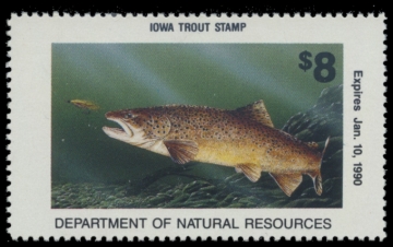 Picture of 1989 Iowa Trout Stamp