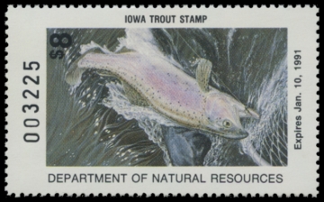 Picture of 1990 Iowa Trout Stamp