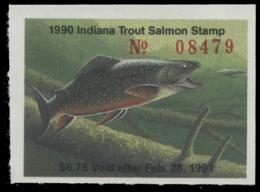 Picture of 1990 Indiana Trout Stamp