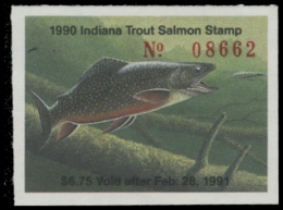 Picture of 1990 Indiana Trout Stamp