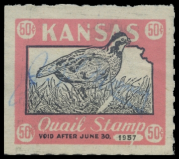 Picture of 1956 Kansas Kansas Quail Stamp