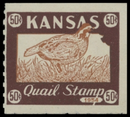 Picture of 1953 Kansas Kansas Quail Stamp
