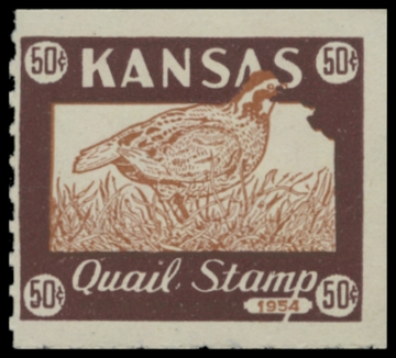Picture of 1953 Kansas Kansas Quail Stamp