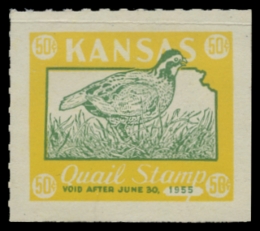 Picture of 1954 Kansas Kansas Quail Stamp