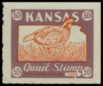 Picture of 1958 Kansas Kansas Quail Stamp