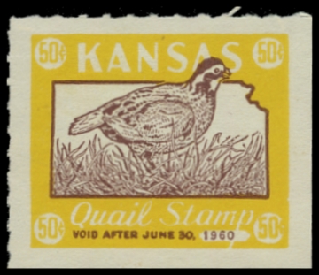 Picture of 1959 Kansas Kansas Quail Stamp