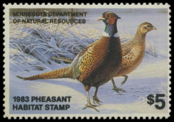 Picture of 1983 Minnesota Pheasant Habitat Stamp