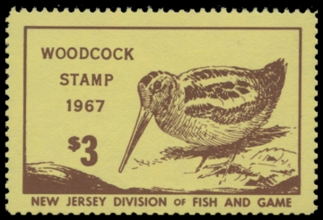 Picture of 1967 New Jersey Woodcock Stamp
